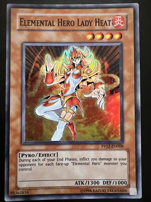 Yu-Gi-Oh! TCG Elemental Hero Lady Heat Premium Pack 2 PP02-EN008 Unlimited Super-image