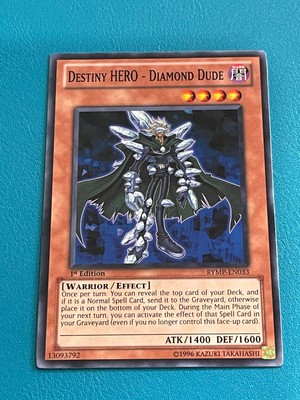 Yugioh Destiny HERO - Diamond Dude RYMP-EN033 Common Unlimited Edition NM-image