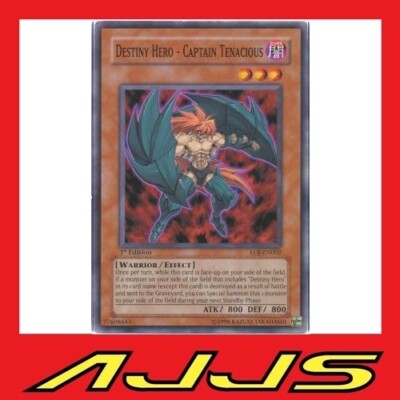 Yugioh DESTINY HERO - CAPTAIN TENACIOUS EOJ-EN002 1st Edition NM/M-image