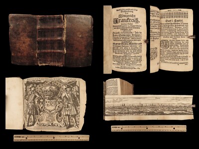 1689 INCREDIBLE 1ed History FRANCE 100+ Engravings CASTLES Forts City Views MAPS-image