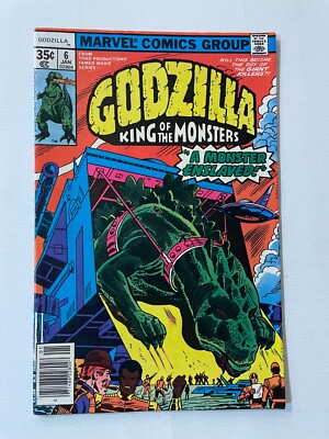 Godzilla # 6 VF/NM Marvel Comic Book Trimpe Cover Art TOHO King Monster 12 J262-image