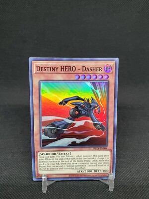 Destiny Hero – Dasher OP18-EN004 Super Rare Unlimited NM Yugioh Card-image