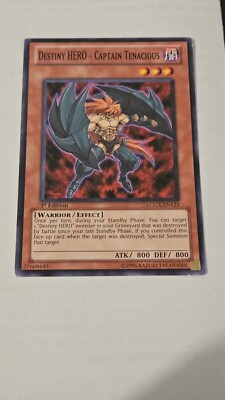 Destiny HERO - Captain Tenacious LCGX-EN123 Yu-Gi-Oh Card 1st Edition New-image