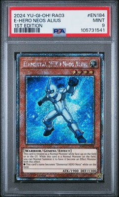 2024 YU-GI-OH! RA03-QUARTER CENTURY BONANZA ELEMENTAL HERO NEOS ALIUS PSA 9-image