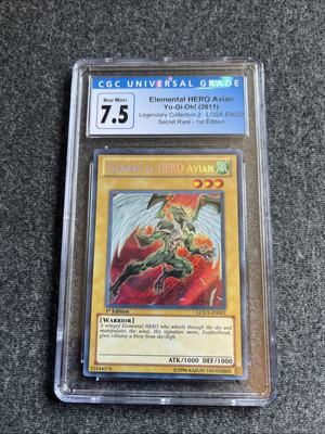 Elemental Hero Avian 2011 Lcgx-EN002 1st Edition CGC 7.5 Yu-Gi-Oh!-image