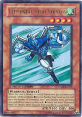 Yugioh! HP Elemental Hero Stratos - JUMP-EN012 - Ultra Rare - Limited Edition He-image