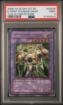 PSA 9 Elemental Hero Thunder Giant TLM-EN036 | Ultimate Rare | MINT | 2005-image