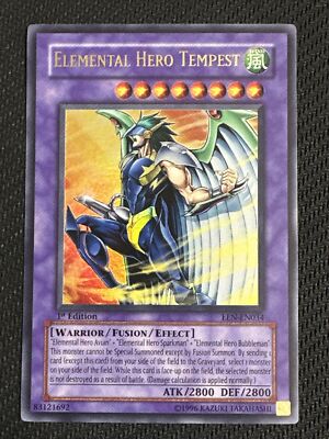 Yugioh Elemental Hero Tempest EEN-EN034 Ultra Rare 1st Ed NM-image