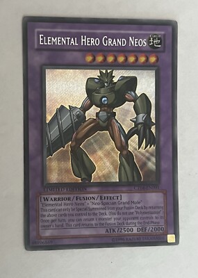 Yugioh Elemental Hero Grand Neos CT04-EN001 Secret Rare LP Limited Edtn Yu-Gi-Oh-image