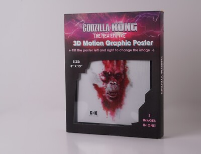 Godzilla x Kong The New Empire 3D Motion Lenticular Graphic Poster 8×10 Wall Art-image