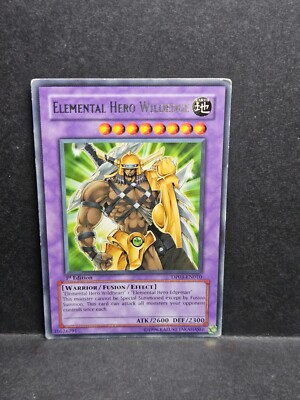 Yu-gi-oh! TCG Elemental Hero Wildedge DP03-EN010 1st Edition Rare-image
