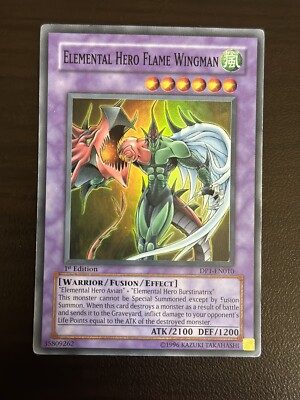 Elemental Hero Flame Wingman Duelist Pack 1: Jaden DP1-EN010 1st Ed Super Rare-image