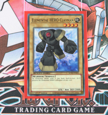 YuGiOh Elemental HERO Clayman SGX2-ENA03 1st Edition Common-image