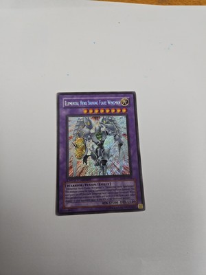 Yugioh Elemental Hero Shining Flare Wingman - CT03 - Secret Rare HP MISPRINT-image