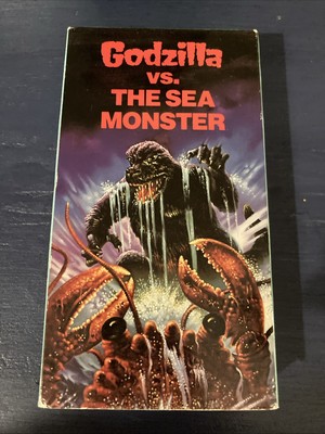 Godzilla vs. Versus The Sea Monster 1967 (1987) Video Treasures VHS Tape-image