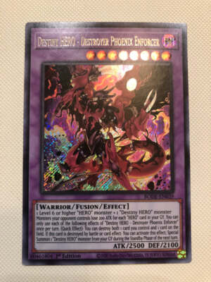YUGIOH! Destiny HERO - Destroyer Phoenix Enforcer BODE-EN039 Secret Rare 1st NM-image