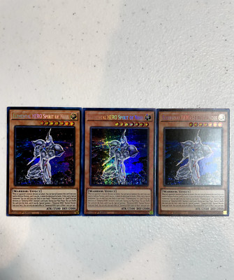 yugioh elemental hero spirit of neos prismatic secret rare 3x mp23-en117 MP23 -image