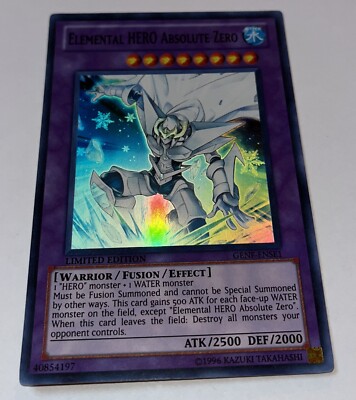 Yu-Gi-Oh - ELEMENTAL HERO, ABSOLUTE ZERO - GENEF-ENSE1 - Super - NM/M H-image