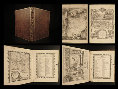 1768 Forests Eu Normandy France French Agronomy Rivers MAPS Atlas Estancelin-image