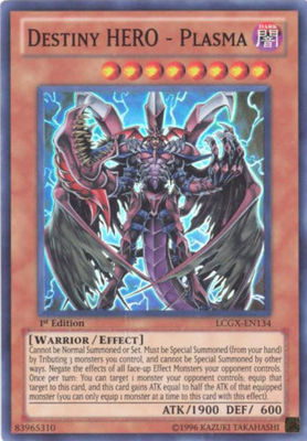 DESTINY HERO - PLASMA - (LCGX-EN134) - Super Rare 1st - Yu-Gi-Oh Legendary 2 GX-image