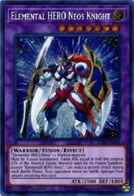 Yugioh Elemental HERO Neos Knight Fusion Set Polymerization NM - Free Holo Card-image