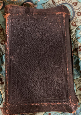The S.S. Teachers Edition Holy Bible Oxford Inscribed 1889 Old & New Testament -image