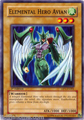 DP1 EN001 UNL ED 3X ELEMENTAL HERO AVIAN COMMON CARDS-image
