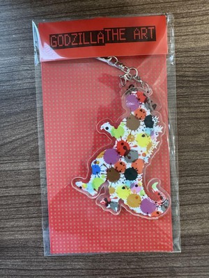 Godzilla Acrylic Keychain The Art Exhibition Colorful Used 12cm-image