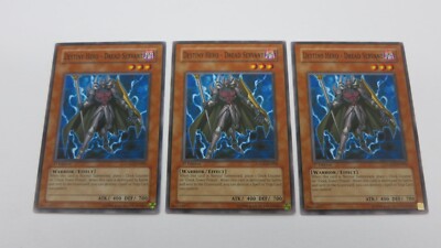3x  DESTINY HERO DREAD SERVANT 1ST ED   LODT-EN004  COMMON YUGIOH NM / UNPLAYED-image