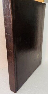 Rand McNally World Atlas 1974 Leather HC + Earth - Life Supporting Planet-image