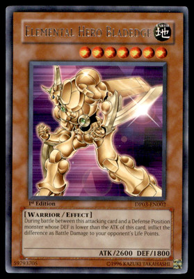 Yu-Gi-Oh! Elemental Hero Bladedge #DP03-EN002 1st Edition Near Mint-image