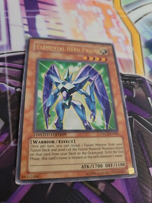 Yugioh Elemental Hero Prisma Limited Edition Ultra Rare DPCT-EN002 Mod Played-image