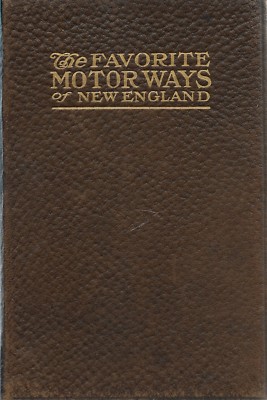 1915 Favorite Motor Ways Of New England Leather Book By L. H. Baker Maps/Info-image