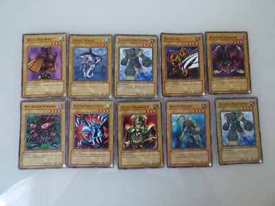 10X Yu-Gi-Oh Cards Konami: Elemental Hero Clayman, Battle Ox, Celtic Guardian-image