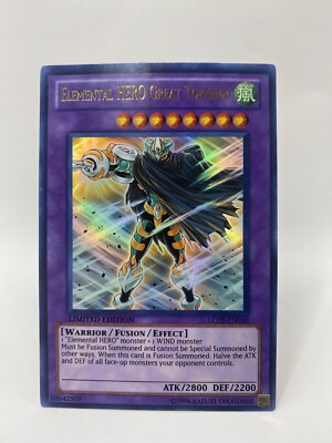 Elemental Hero Great Tornado LIMITED EDITION Ultra Rare LC02-EN010 YuGiOh TCG-image