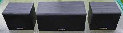 Fisher Three Speaker Set Two WS-R9628 Right & Left One WS-C9628 Center Used-image