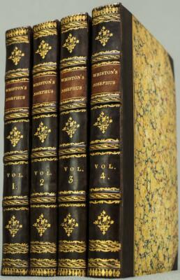1826 Works of Flavius Josephus Jewish Wars Jesus Christ Lg. Map Fine Leather-image