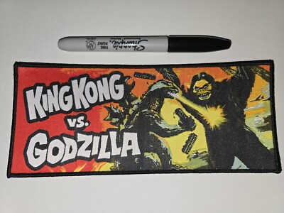 King Kong Vs. Godzilla Woven Patch [Kaiju Battlevest Toy Figure Art Poster Metal-image