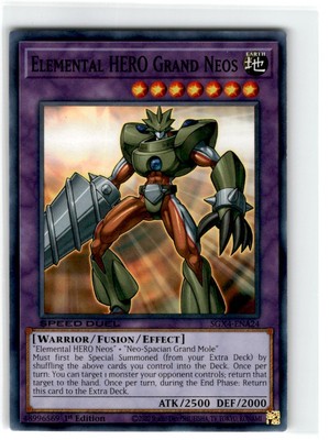 Yu-Gi-Oh! Speed Duel Elemental Hero Grand Neos Common SGX4-ENA24 Lightly Played-image