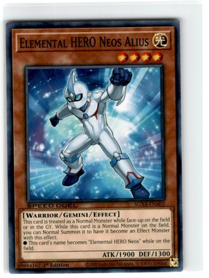 Yu-Gi-Oh! Speed Duel Elemental Hero Neos Alius Common SGX4-ENA02 Lightly Played-image