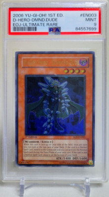 2006 YuGiOh EOJ-EN003 Ultimate 1st Edition Destiny Hero Diamond Dude PSA 9-image