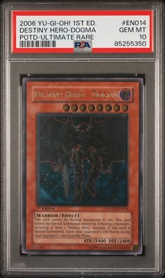 YUGIOH PSA 10 Destiny Hero Dogma POTD-EN014 Ultimate Rare 1st Edition *5350-image
