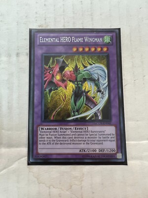 Elemental HERO Flame Wingman Secret Legendary Collection 2 1st ED #LCHX-EN045-image