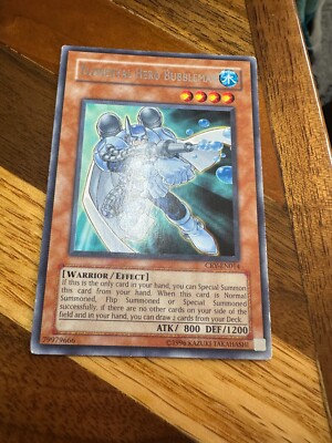 Elemental Hero Bubbleman CRV-EN014 Unlimited Edition Rare PL + BONUS-image