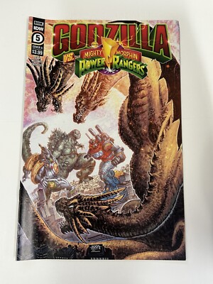 GODZILLA VS THE MIGHTY MORPHIN POWER RANGERS #5 2022 NM COVER A IDW COMICS b-391-image