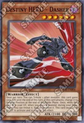 Yugioh-Destiny HERO - Dasher-Super Rare-UNL-OP18 EN004 (LP)-image