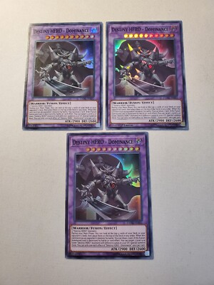 Yugioh - Destiny HERO - Dominance DANE-EN031 NM Unlimited/1st ed Super Rare x3-image