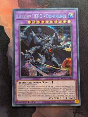 Yugioh Destiny Hero - Dominance MP20-EN064 Prismatic Secret Rare 1st Edition VLP-image