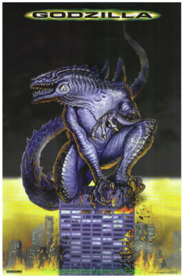 GODZILLA MOVIE POSTER Western Graphics 23x35 Inch commercial print 1998-image