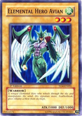 1 x Elemental Hero Avian - TLM-EN001 - Common - 1st Edition Near Mint, English-image